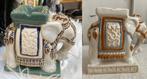 2x Brocante - vintage keramieken olifant - asbakje, Antiek en Kunst, Ophalen of Verzenden