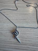 Zilveren ketting tatoeermachine, Sieraden, Tassen en Uiterlijk, Kettingen, Ophalen of Verzenden, Zo goed als nieuw, Zilver