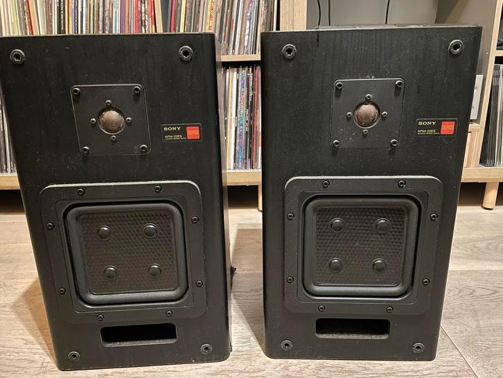 Sony APM-22ES MK2 Speakers - Vintage Hifi, Audio, Tv en Foto, Luidsprekers, Gebruikt, Front, Rear of Stereo speakers, 60 tot 120 watt