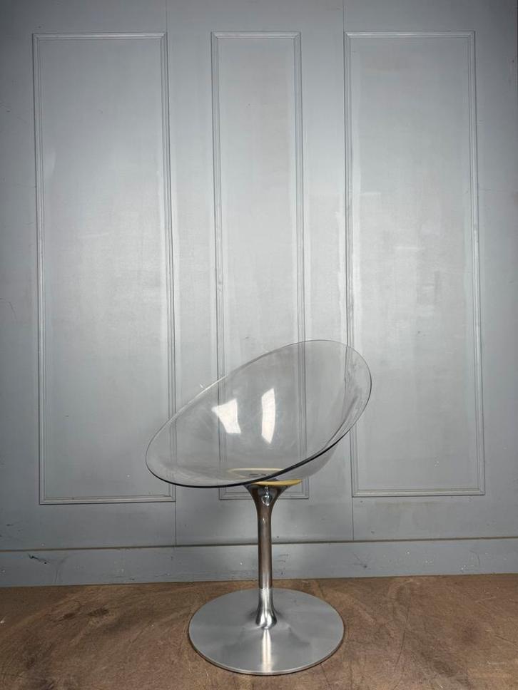 11 Kartell ERO|S| draaibare designstoelen rood/ transparant, Huis en Inrichting, Stoelen, Zo goed als nieuw, Vijf, Zes of meer stoelen