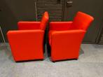 Twee rode stoelen op wieltjes, Twee, Gebruikt, Ophalen, Rood