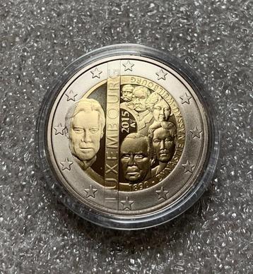 2 Euro Luxemburg 2015 Proof in capsule matte variant beschikbaar voor biedingen