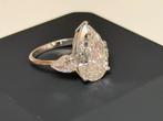 Witgouden ring met VS2 diamant van maar liefst 6,07 caraat!!, Wit, Nieuw, Ophalen of Verzenden, 17 tot 18