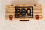 Rieten BBQ koffer met gereedschap (gebruikt), Ophalen of Verzenden, Gebruikt