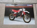 Yamaha XT600 brochure folder 1984, Motoren, Handleidingen en Instructieboekjes, Ophalen of Verzenden, Yamaha