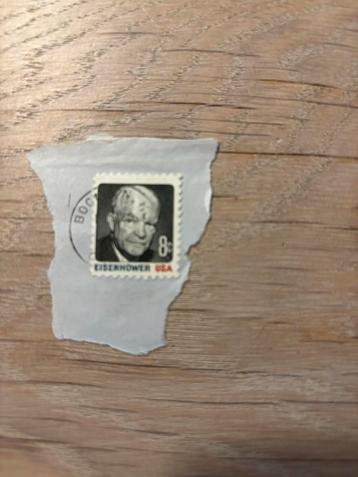Postzegel Eisenhower USA 8c gestempeld beschikbaar voor biedingen