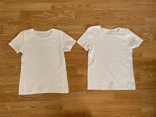 2x wit shirt maat 134, Kinderen en Baby's, Kinderkleding | Maat 134, Gebruikt, Jongen of Meisje, Shirt of Longsleeve, Ophalen of Verzenden