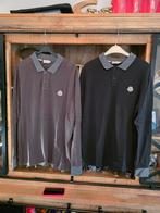 Moncler Polo's lange mouw XXL merkkleding moncler, Moncler, Zwart, Overige maten, Ophalen of Verzenden