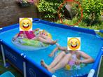 Intex zwembad (2.2 x 1.5 x 0.6) set met pomp & zonnepaneel, Ophalen, Gebruikt, Minder dan 80 cm, Minder dan 200 cm