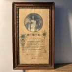 Antieke religieuze lijst 24x38, Antiek en Kunst, Antiek | Religie, Ophalen of Verzenden