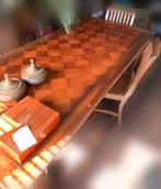 eetkamer tafel eiken GRATIS, Ophalen, Gebruikt, Eikenhout, 200 cm of meer