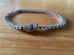 Echt zilveren armband met steentjes, Ophalen of Verzenden, Gebruikt, Zilver, Zilver