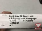 seat ibiza 6l 2002 2008 spiegelglas links verwarmd nieuw! 49, Auto-onderdelen, Spiegels, Ophalen of Verzenden, Nieuw, Seat