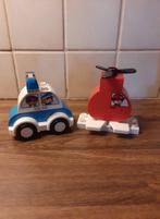 ZGAN Duplo set politie auto en helicopter, Ophalen of Verzenden, Zo goed als nieuw, Complete set, Duplo