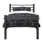 Twee maal Leenbakker bed Nick zilvergrijs, Ophalen, Gebruikt, 90 cm, Eenpersoons