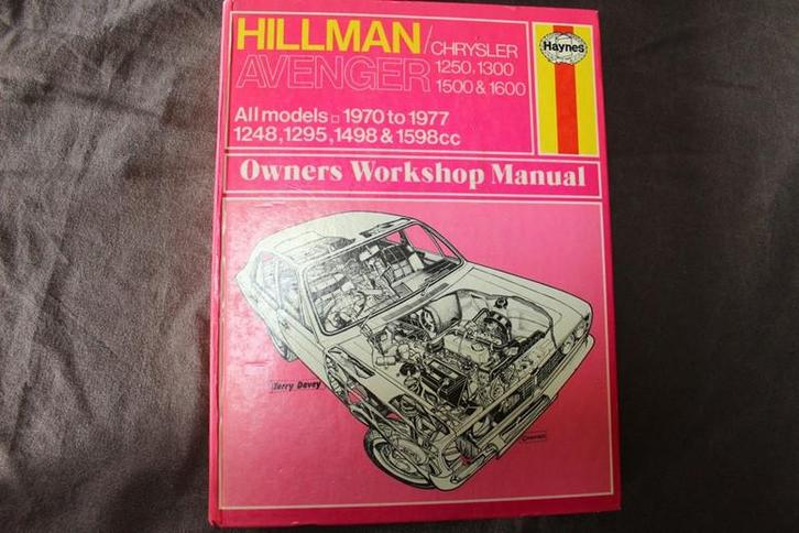 Hillman Avenger Chrysler 1970 - 1977 werkplaatsboek Haynes, Auto diversen, Handleidingen en Instructieboekjes, Ophalen of Verzenden