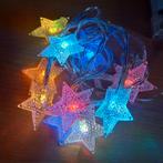 Leuke gekleurde sterren Kerstverlichting op batterijen, Diversen, Ophalen of Verzenden