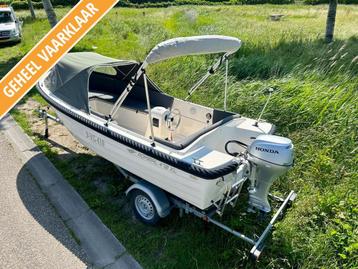 Admiral 470XL |20 pk Honda|trailer|compleet biminitop audio! beschikbaar voor biedingen