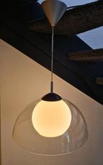 Vintage Massive glazen hanglamp. Jaren 80., Huis en Inrichting, Lampen | Hanglampen, Ophalen of Verzenden, Zo goed als nieuw, Vintage Massive