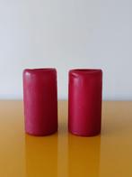 2 Rode Kaarsen - Gebruikt, Overige materialen, Gebruikt, Ophalen of Verzenden, Rood