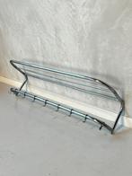 Vintage kapstok retro wandkapstok jaren 60 design chroom, Gebruikt, Metaal, Nvt, Nvt