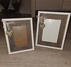 Fotolijstjes met rotan riet rieten hartjes, Huis en Inrichting, Ophalen, Minder dan 50 cm, Zo goed als nieuw, Minder dan 50 cm