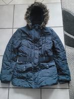 Donkerblauwe winterjas maat 158, Kinderen en Baby's, Kinderkleding | Maat 158, Ophalen of Verzenden, Zo goed als nieuw, Meisje