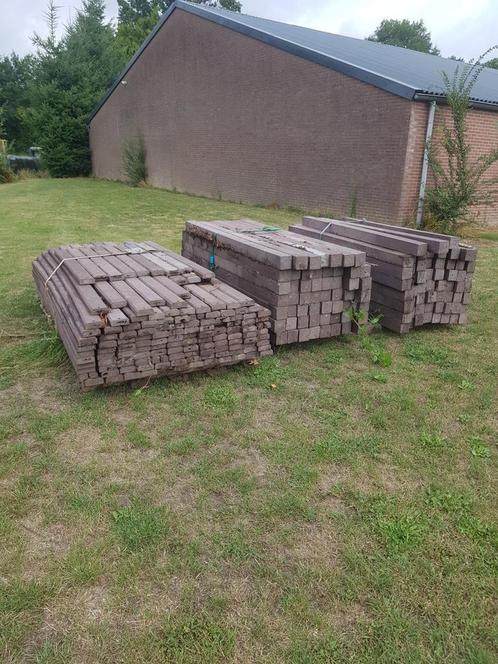 Kunststof omheining met dubbele plank voor bv paardenbak, Tuin en Terras, Overige Tuin en Terras, Gebruikt, Ophalen