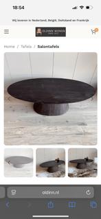 Mangohout kleurig japandi stijl salontafel NIEUW in doos, Ophalen, 50 tot 100 cm, Nieuw, 50 tot 100 cm