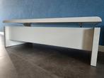 Witte salontafel, Huis en Inrichting, Tafels | Sidetables, 25 tot 50 cm, 100 tot 150 cm, Gebruikt, Rechthoekig