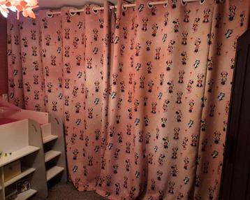 Gordijnen met ringen - Minnie Mouse - 240 x 580cm beschikbaar voor biedingen