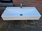 Mooie wit porselein wasbak/wastrog 90cm, Huis en Inrichting, Ophalen, Zo goed als nieuw