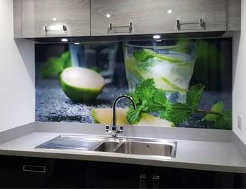 Glazen Achterwand Keuken - Stijlvol & Praktisch beschikbaar voor biedingen