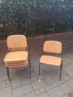 School/vergaderstoel, Gebruikt, Bruin, Ophalen of Verzenden, Vijf, Zes of meer stoelen