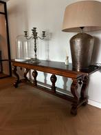 Prachtige antieke tafel sidetable 220 cm lang, Ophalen, Zo goed als nieuw, Rechthoekig, 200 cm of meer