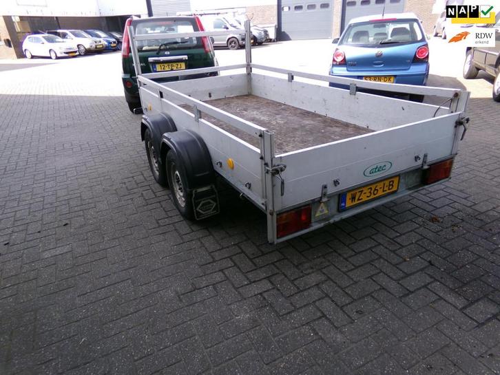 Atec AB2 open aanhanger Tandemasser 2000kg, Auto diversen, Aanhangers en Bagagewagens, Gebruikt