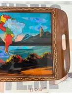 Antiek Braziliaanse Houten Dienblad Zuid-Amerika 1920-1930, Ophalen of Verzenden