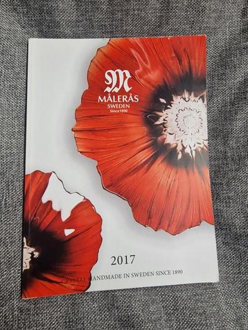 målerås sweden 2017 crystal handmade catalogus  beschikbaar voor biedingen