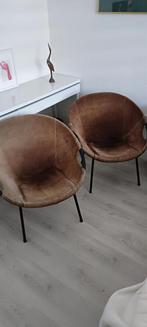 Vintage Kusch&co Ballon fauteuils, Ophalen, Gebruikt, Twee, Bruin