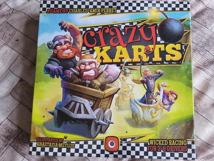 crazy karts, Hobby en Vrije tijd, Gezelschapsspellen | Bordspellen, Zo goed als nieuw, Ophalen of Verzenden