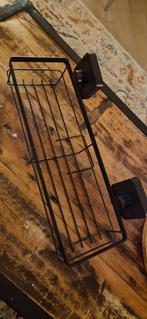 Zwart rekje met zuignappen - Badkamer, Huis en Inrichting, Ophalen