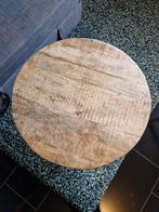 Houten salon tafel in goede staat, Ophalen, 50 tot 100 cm, Rond, 50 tot 100 cm