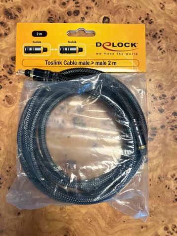 DeLOCK 82900 Toslink cable 2m woven beschikbaar voor biedingen