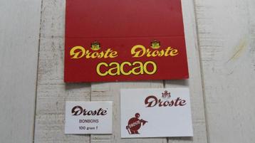 3x Droste : Cacao / bonbons kaartjes  beschikbaar voor biedingen