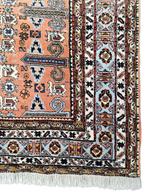 Handmade Persian wool Ardebil carpet soft orange 163x258cm, Persian Perzisch vintage oosters hype, Crème, 150 tot 200 cm, 200 cm of meer