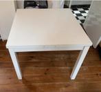 Ikea eettafel vierkant uitschuifbaar wit, Huis en Inrichting, Tafels | Eettafels, 50 tot 100 cm, Vier personen, Ikea, Ophalen
