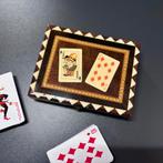 Vintage Taracea Marqueterie Kaartenbox - Joker & 10, Antiek en Kunst, Ophalen of Verzenden