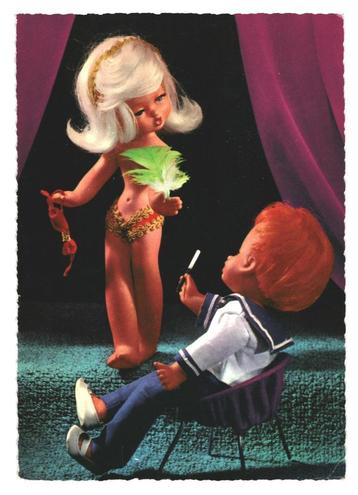 979222 Vintage 1971 Kinderkaart Gelopen met Postzegel      beschikbaar voor biedingen