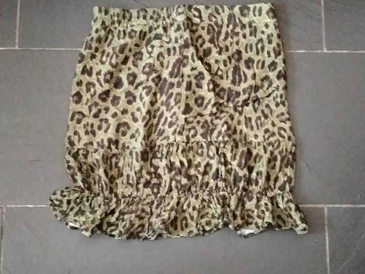 MOOIE groen zwart bruin gevlekte rok, Kleding | Dames, Rokken, Zo goed als nieuw, Maat 36 (S), Groen, Onder de knie, Ophalen of Verzenden