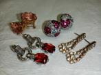 Vintage oorbellen, Verzenden, Overige materialen, Oorbellen, Met edelsteen